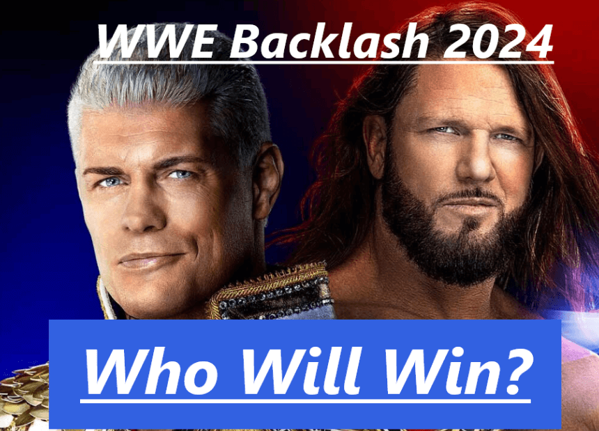 Cody Rhodes vs AJ Styles WWE Backlash 4th May 2024