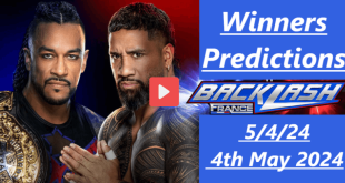 WWE Backlash 2024 Winners Predictions